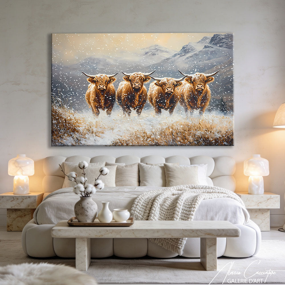 Toile Avec Vaches