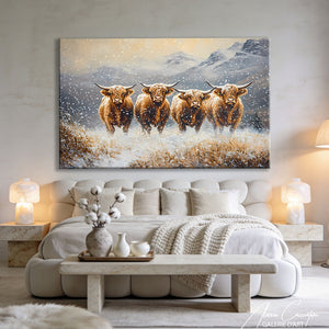 Toile Avec Vaches