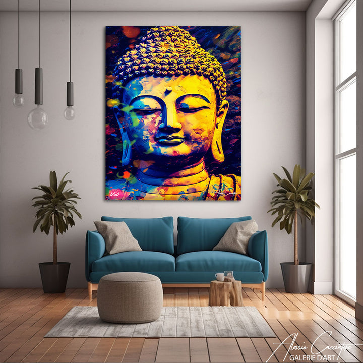 tableau peinture bouddha