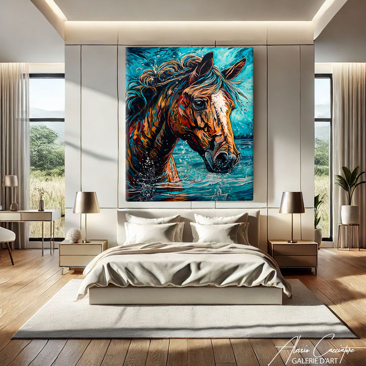 Tableau Cheval moderne