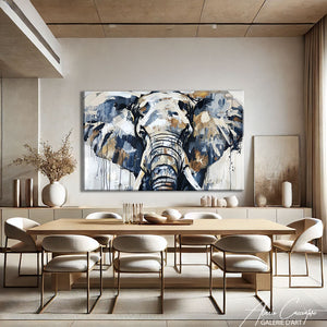Tableau Elephant Abstrait