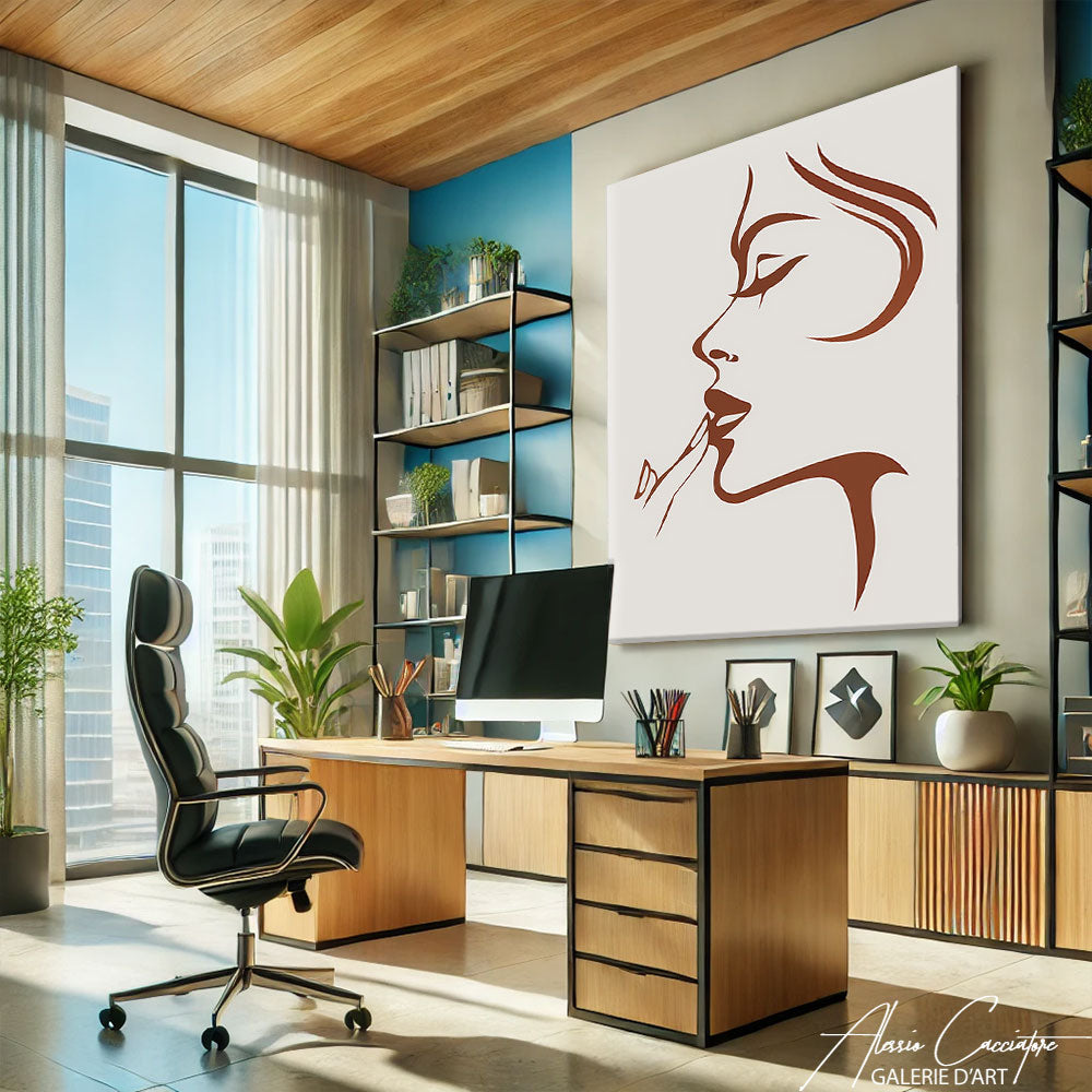 Tableau femme minimaliste

