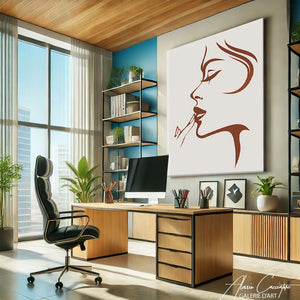 Tableau femme minimaliste

