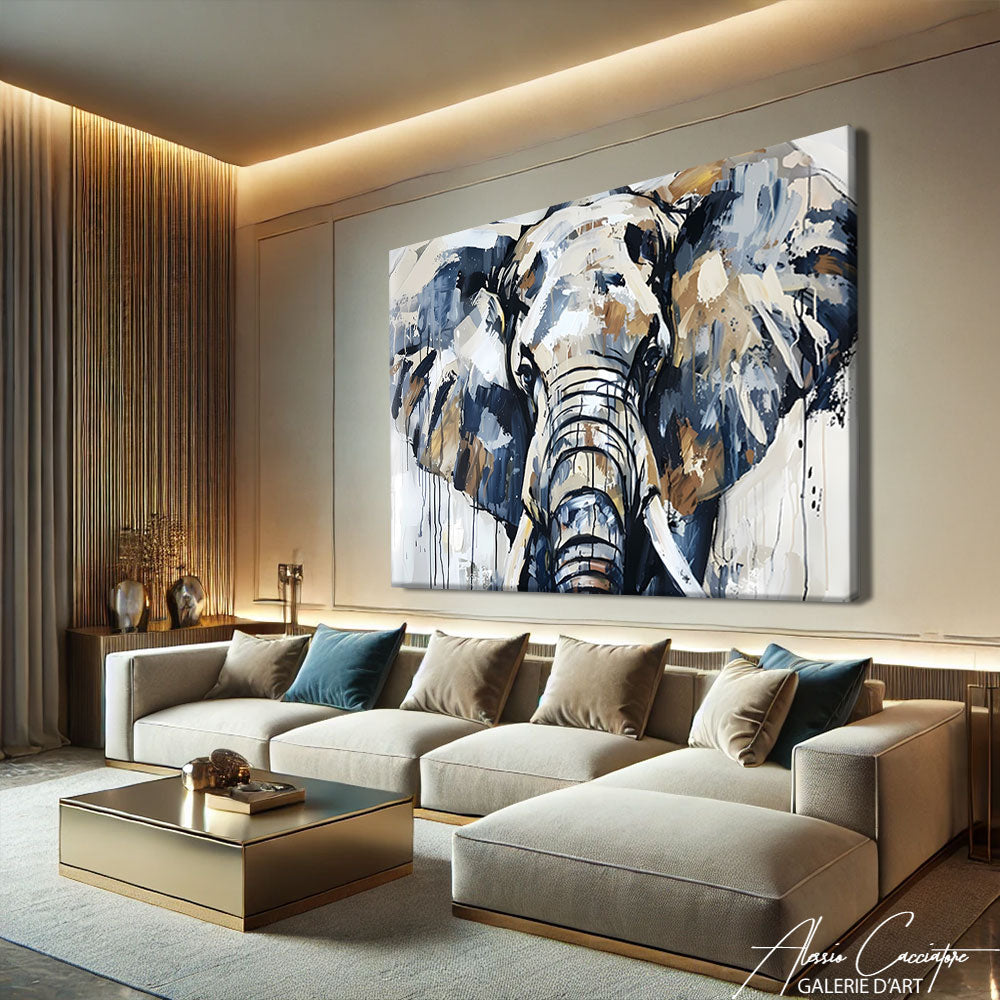 Toile Elephant Moderne