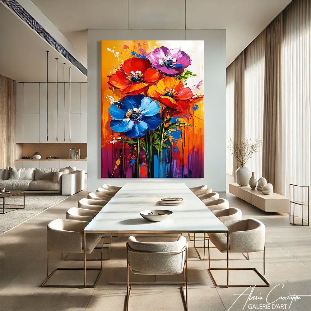 Tableau Fleurs Moderne

