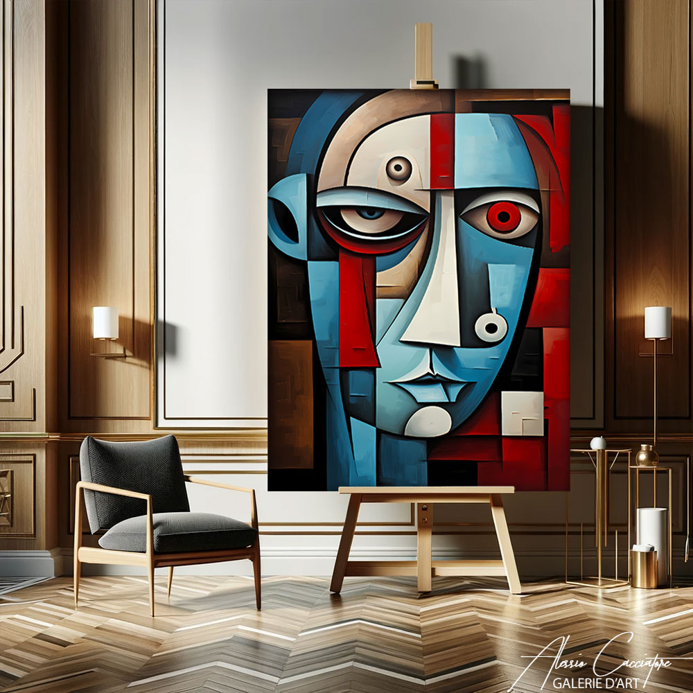 Peinture Cubisme Visage
