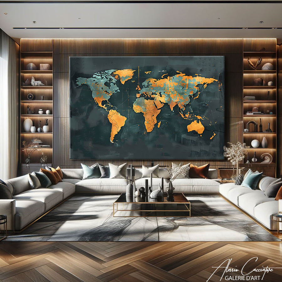 Tableau Carte du Monde Industriel – mise en situation
