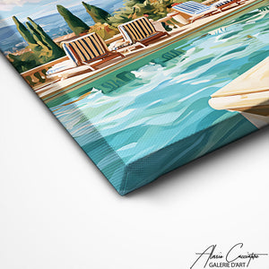 Art Mural Avec Flamant Rose