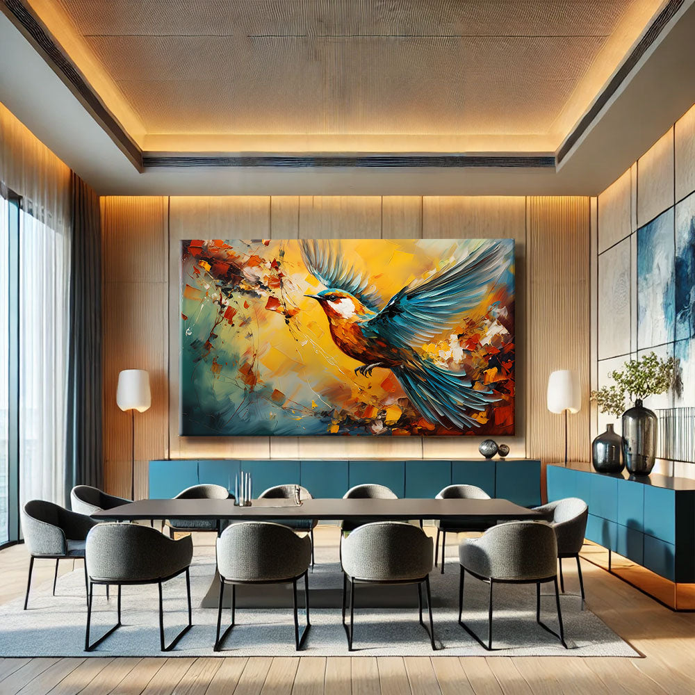 Tableau Oiseau Moderne