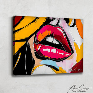 Tableau Bouche Pop Art