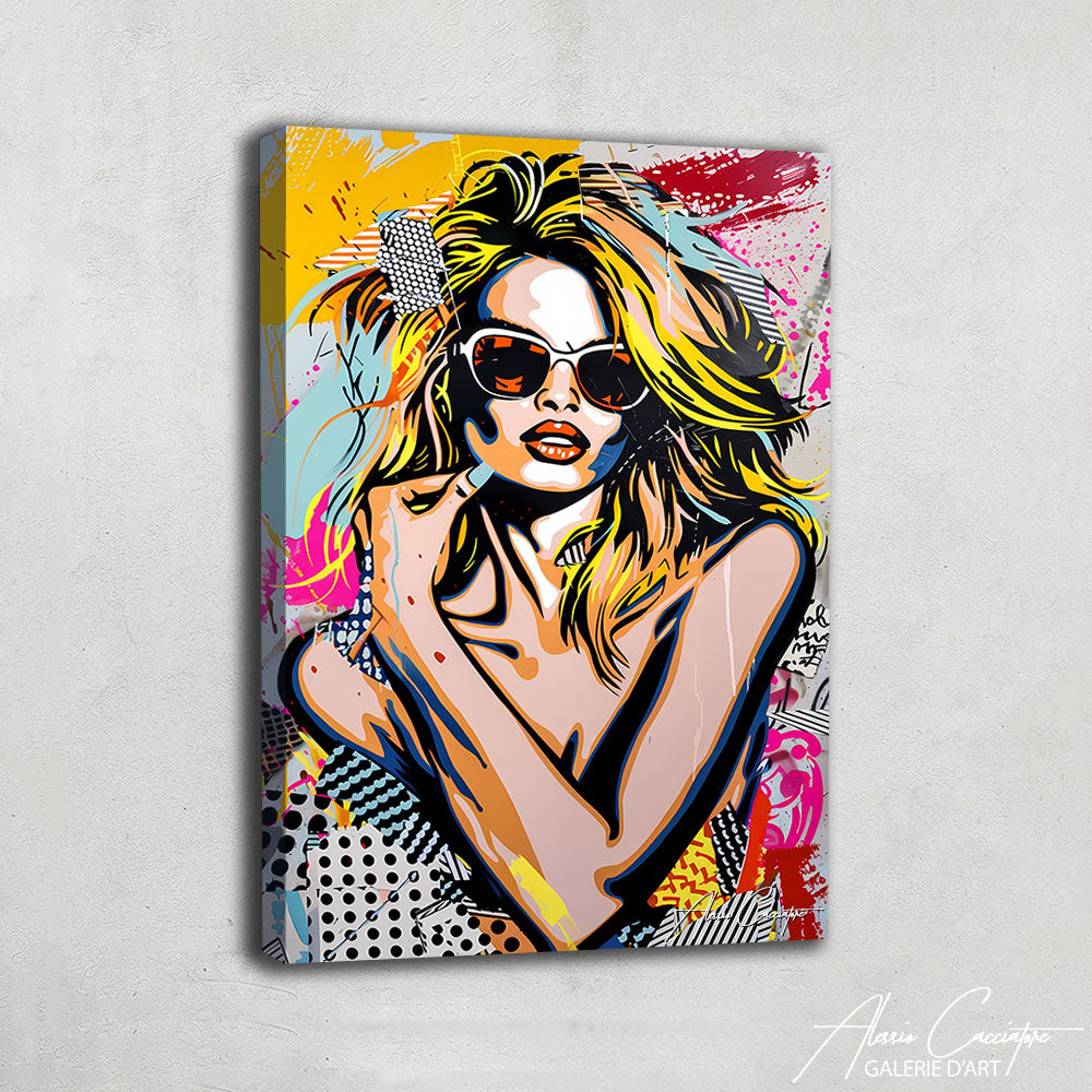 Tableau Femme Pop Art