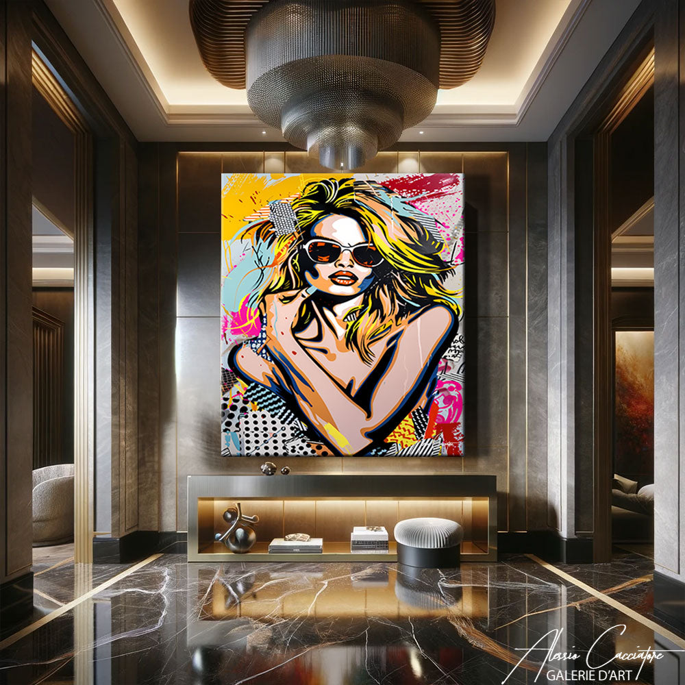 tableau pop art femme