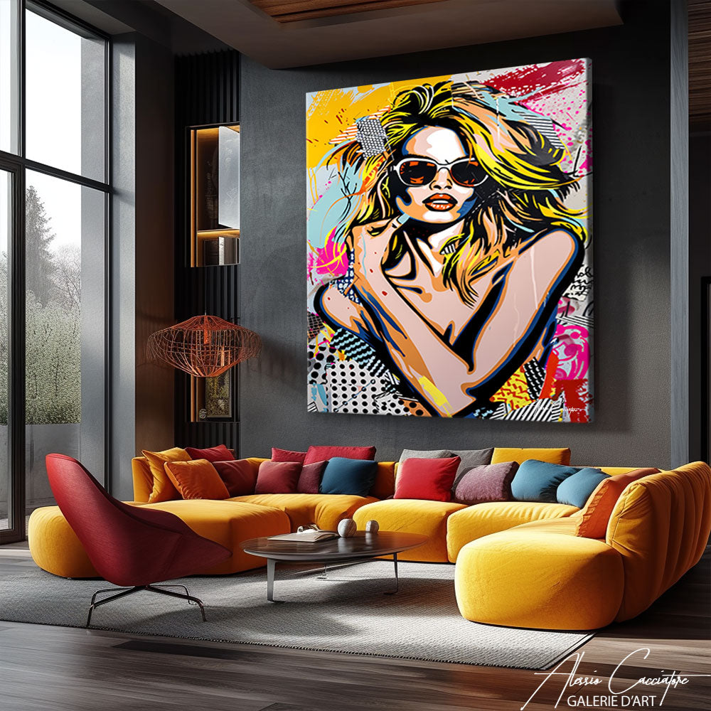 Pop Art Woman Painting | Alessio Cacciatore