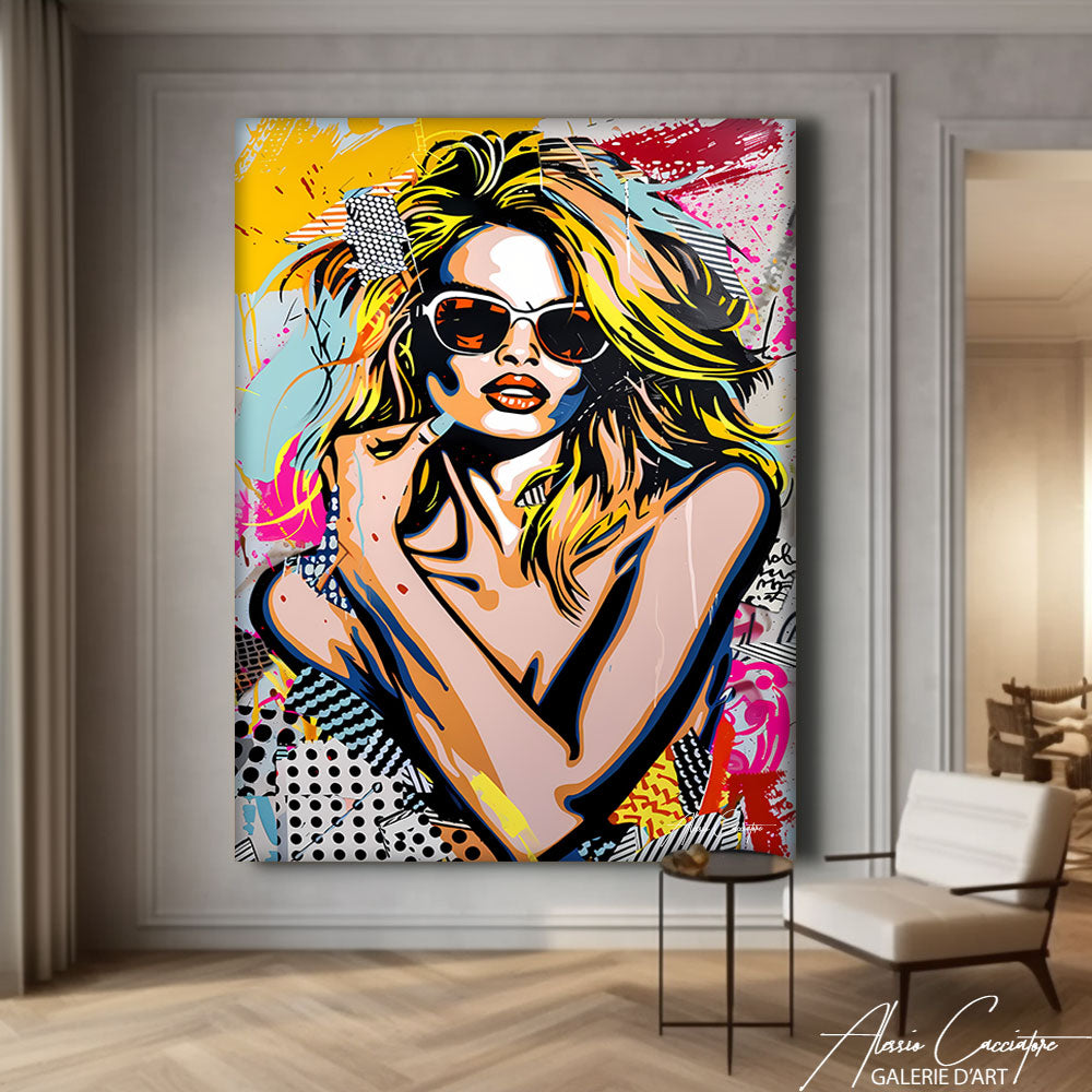 Tableau Brigitte Bardot Pop Art