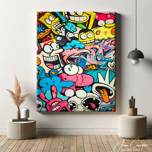 tableau street art peinture