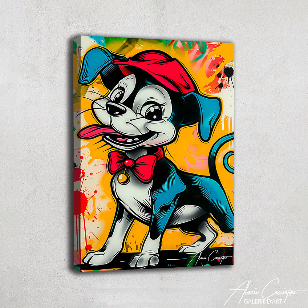 Toile Chien Pop Art