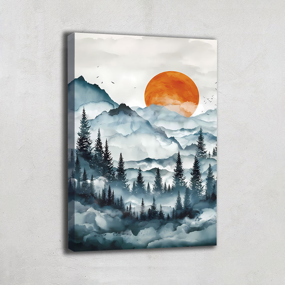 TABLEAU FORÊT SCANDINAVE