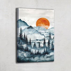 TABLEAU FORÊT SCANDINAVE