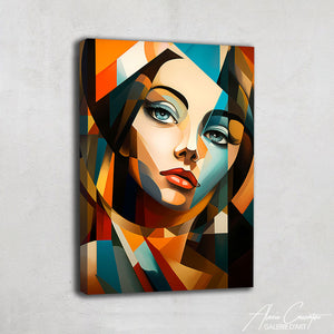 Tableau Cubiste Femme