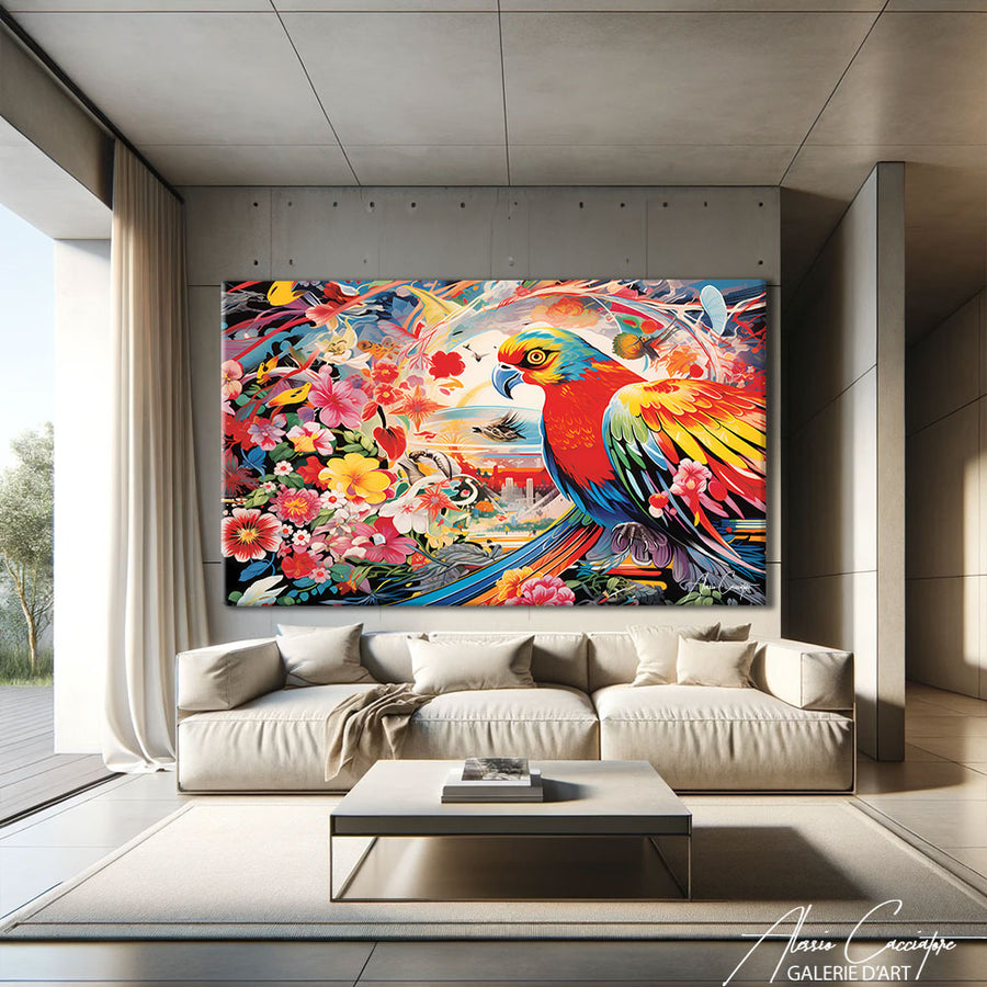 Tableaux Oiseaux et Fleurs – mise en situation