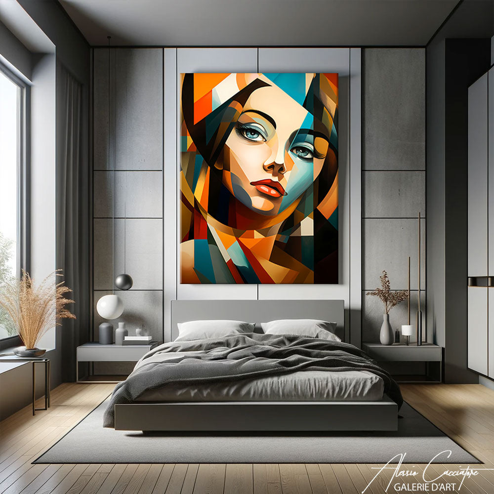 Peinture Cubisme Visage