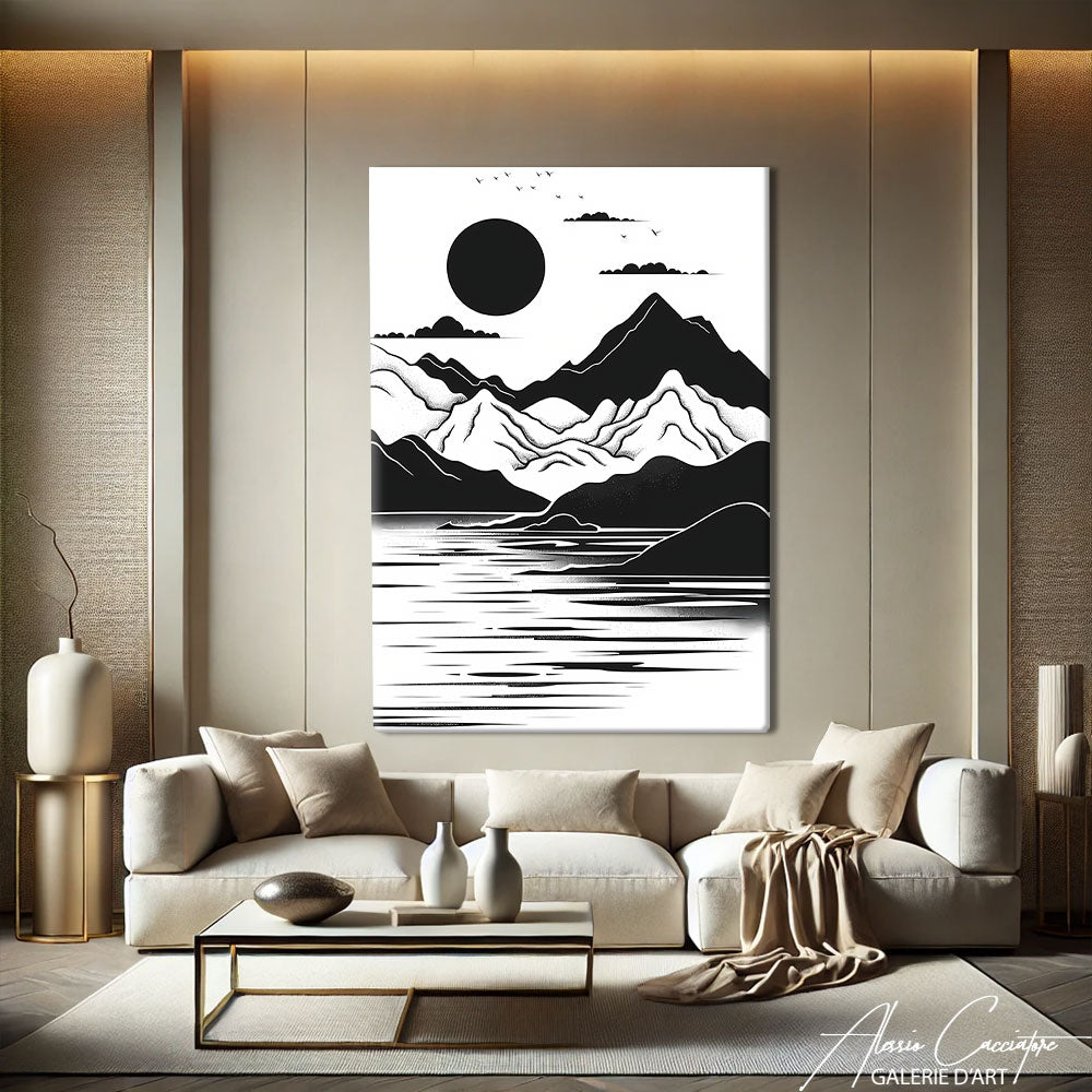 Peinture abstraite minimaliste

