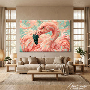 Peinture Flamant Rose Tableau