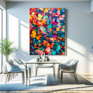 Tableau Papillons Multicolore