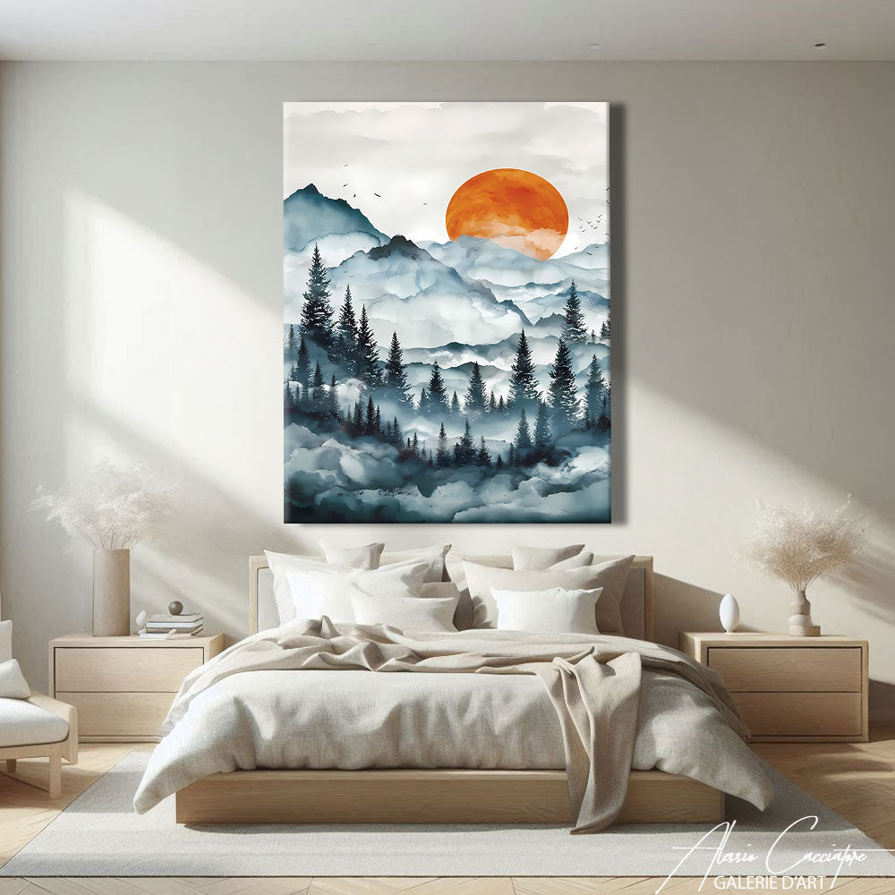 TABLEAU FORÊT SCANDINAVE