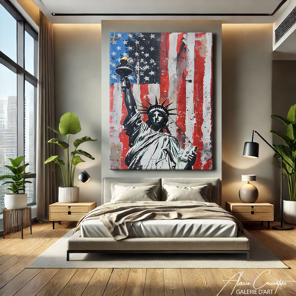 tableau statue de la liberté