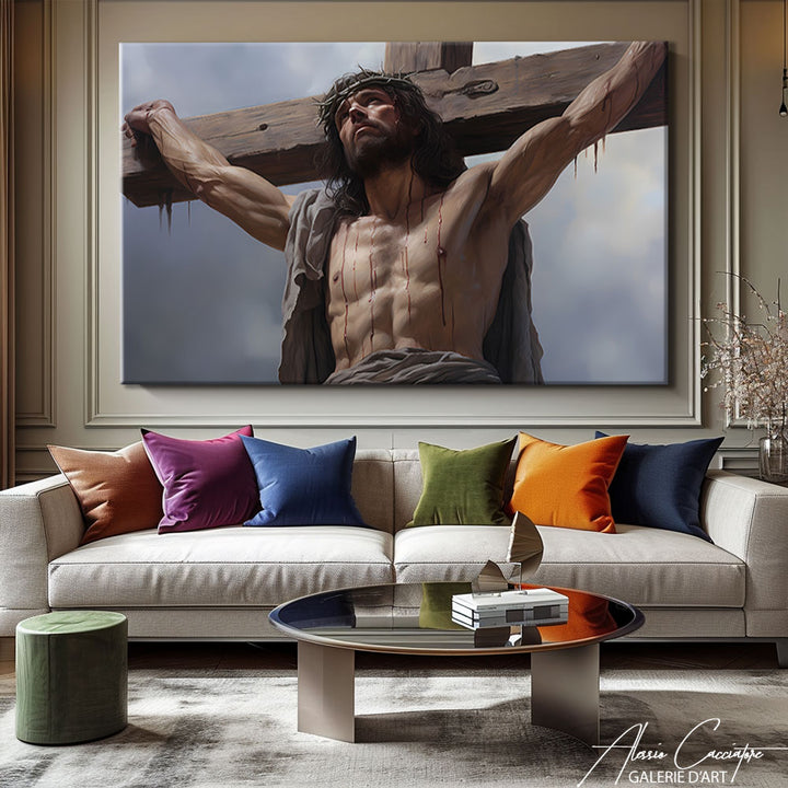 Tableau crucifixion Jésus