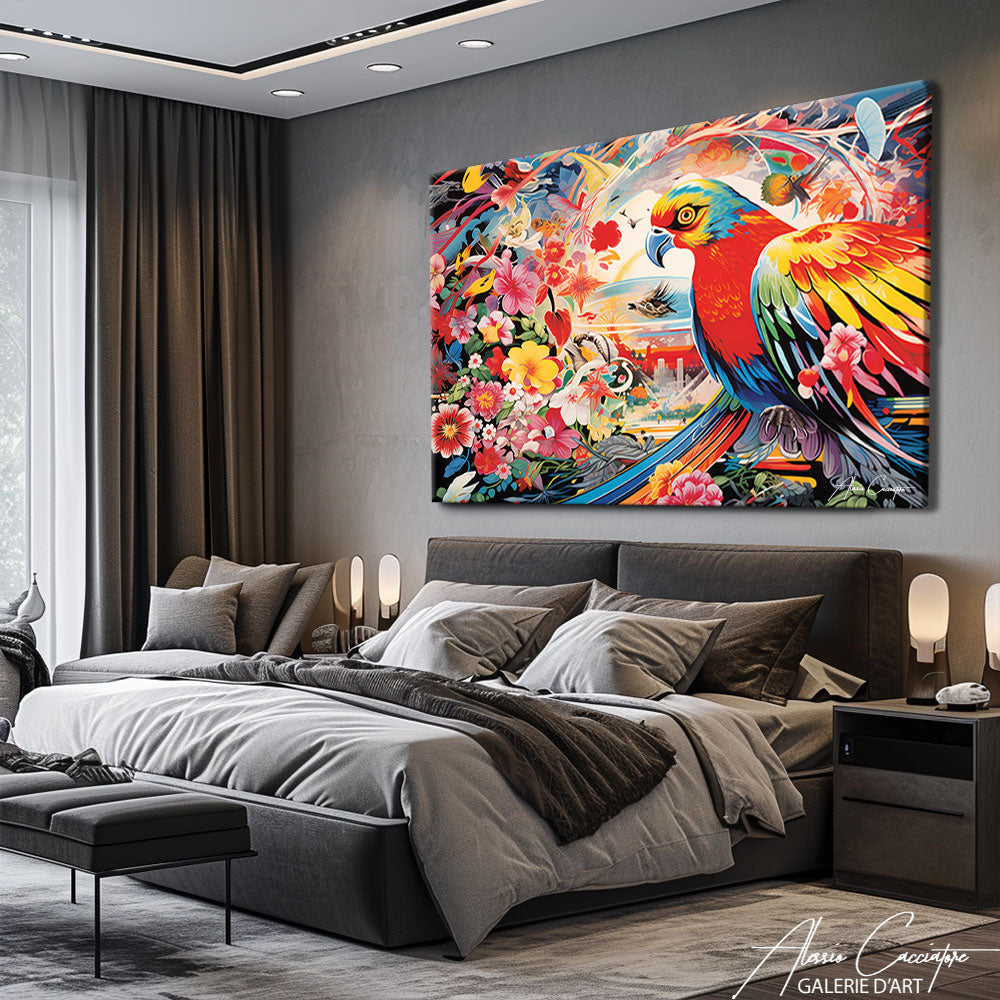 Tableau Paysage Oiseau