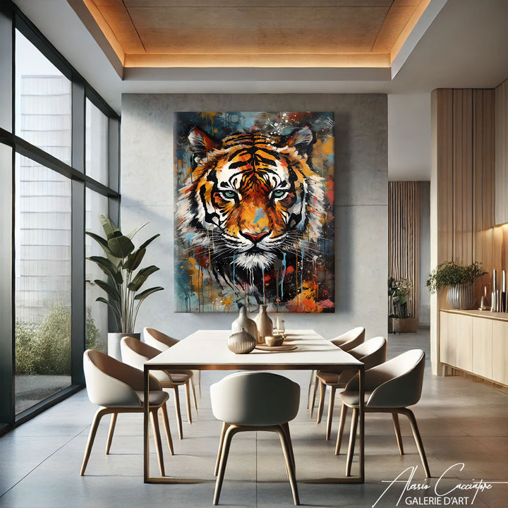 TABLEAU TIGRE MODERNE