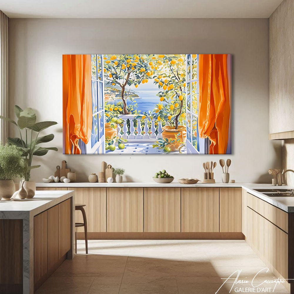 TABLEAU FENÊTRE OUVERTE SUR LA MER