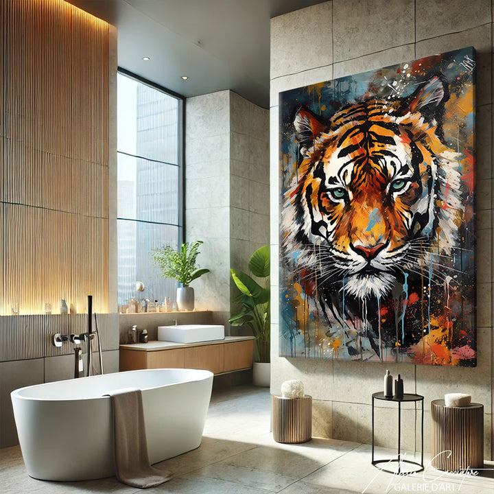 TABLEAU TIGRE COLORE