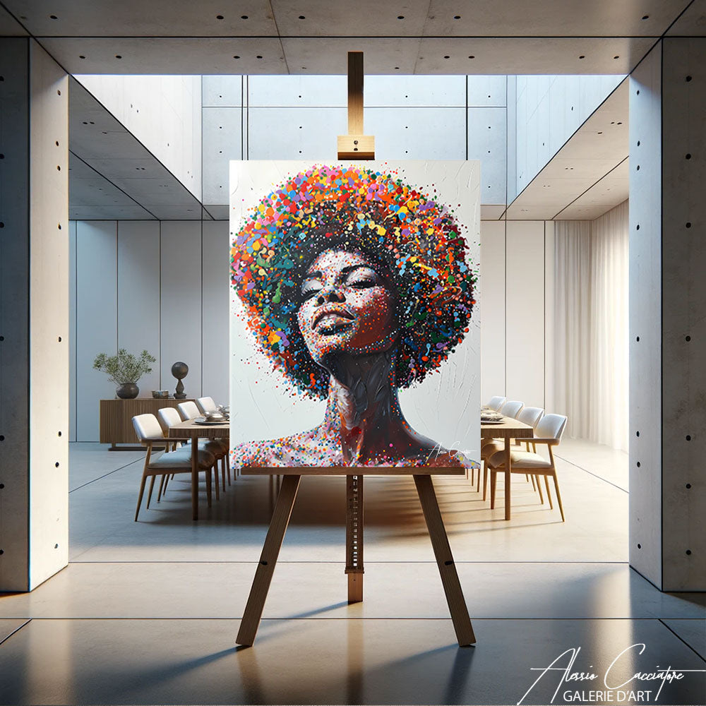 tableau africain pop art