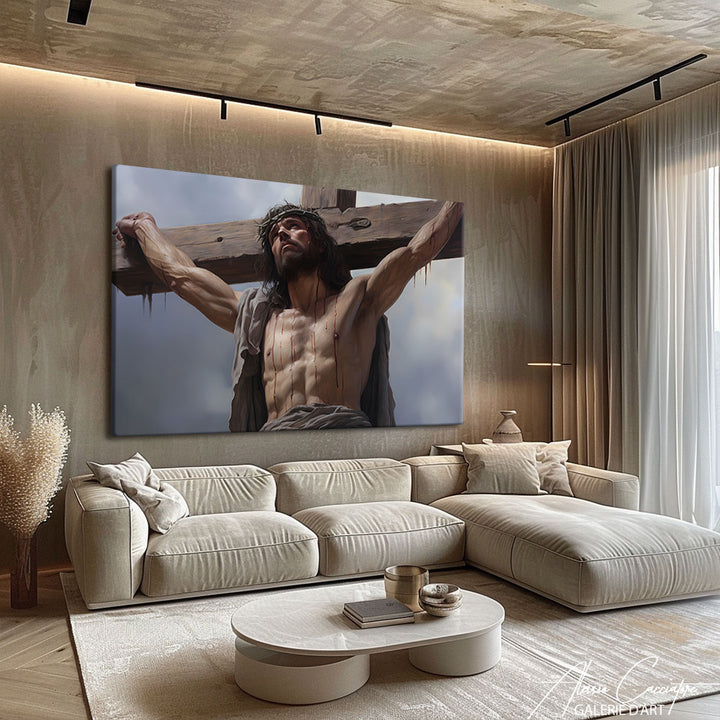 Peinture Christ crucifié