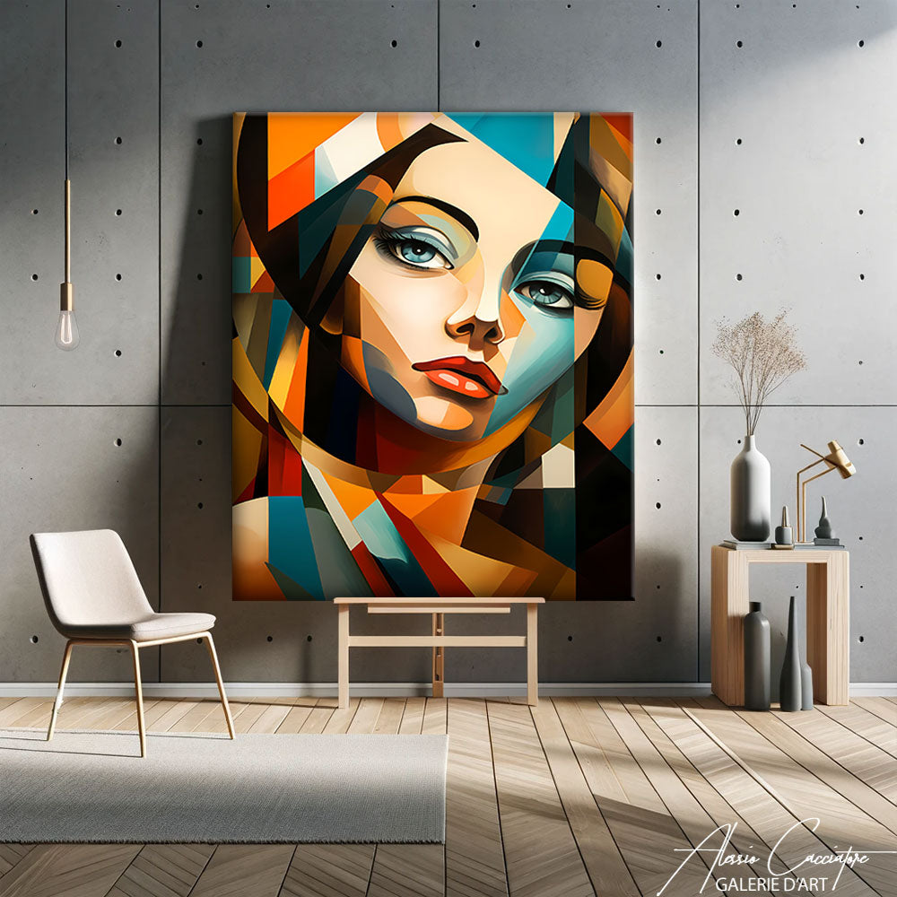 Peinture Cubisme Femme