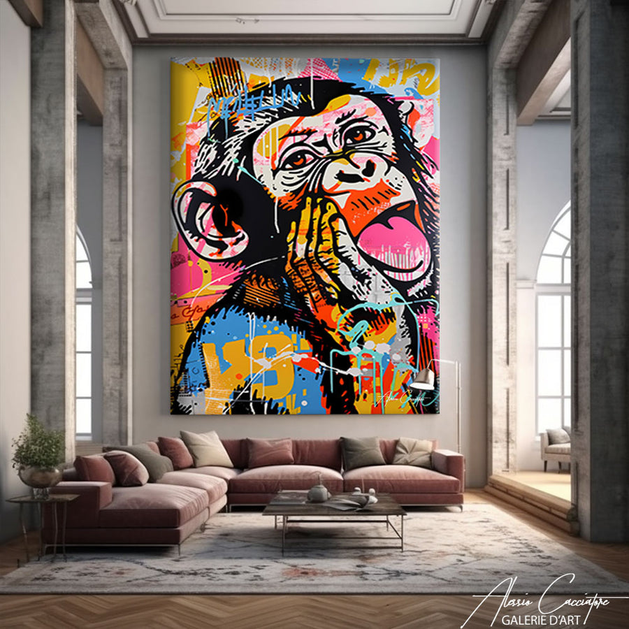 tableau original street art – mise en situation