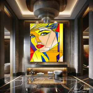 tableau femme pop art