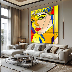 tableau pop art femme