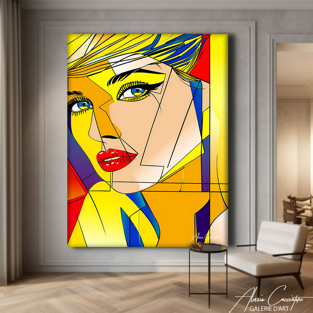 Portrait Tableau Pop Art