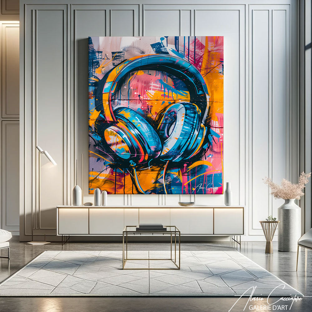 Tableau Street Art coloré