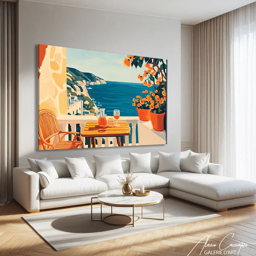 Affiche Paysages Méditerranéens Peinture