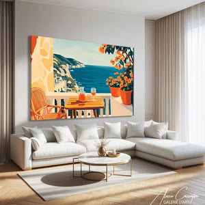 Affiche Paysages Méditerranéens Peinture