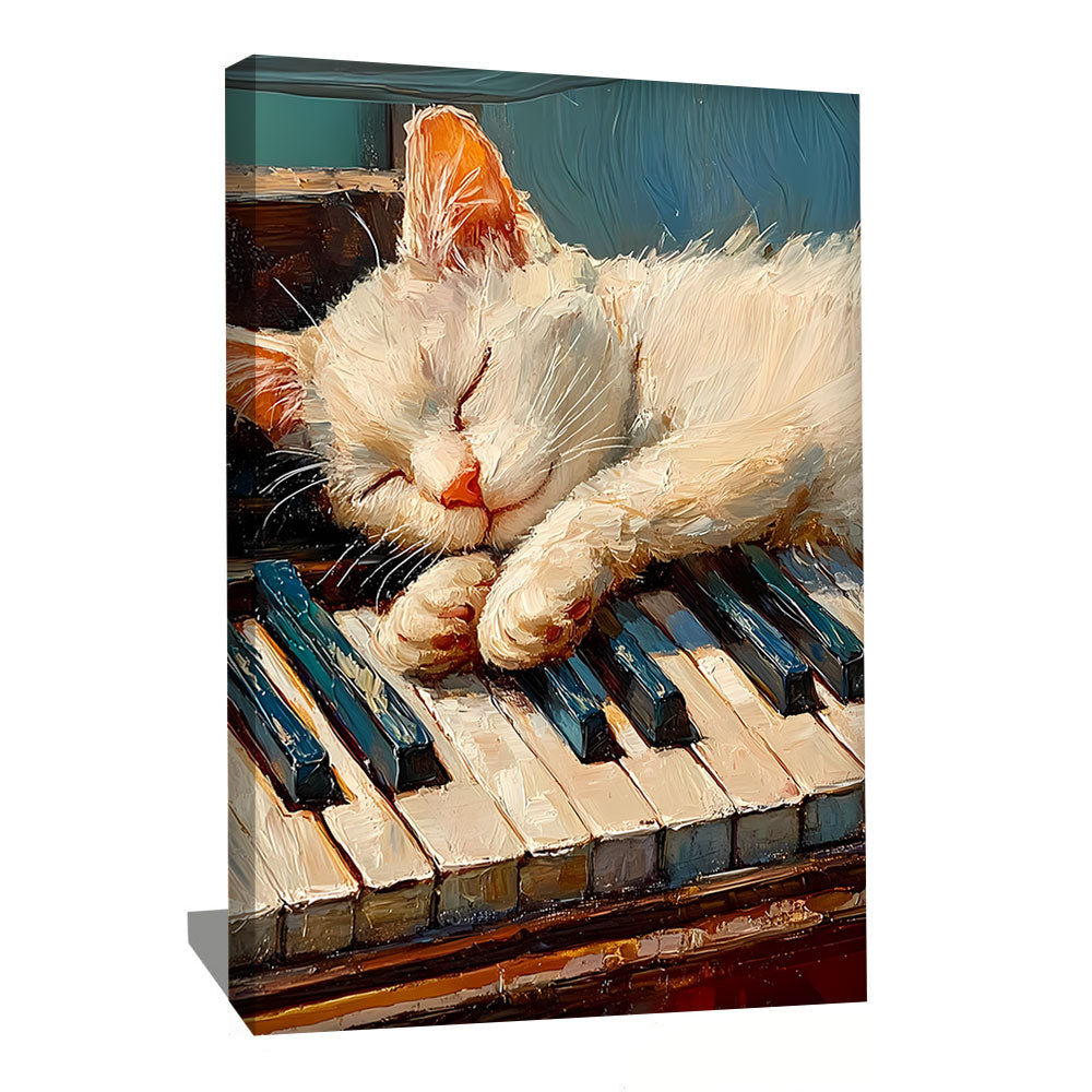 TABLEAU CHAT ABSTRAIT