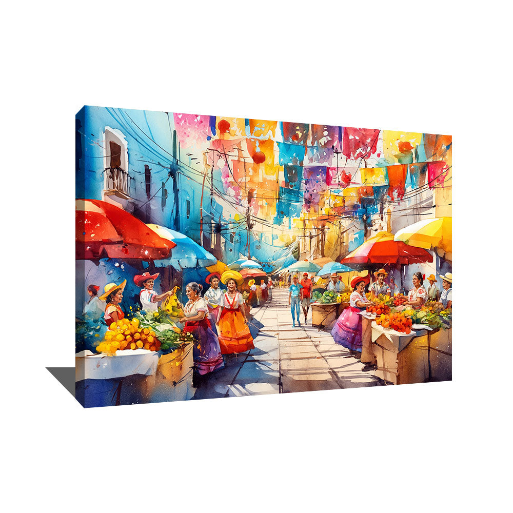 TABLEAU MEXIQUE COLORÉ