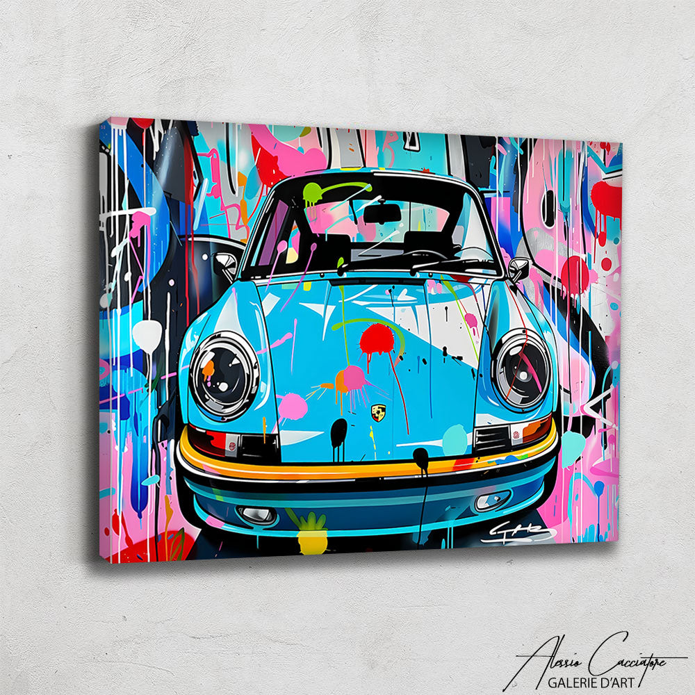Tableau Peinture Porsche