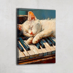 TABLEAU CHAT ABSTRAIT