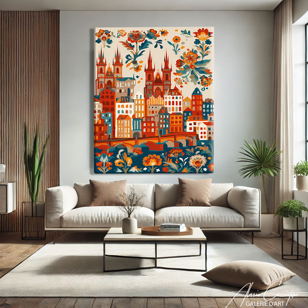 TABLEAU VILLE SCANDINAVE